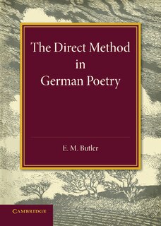 Front cover_The Direct Method In German Poetry