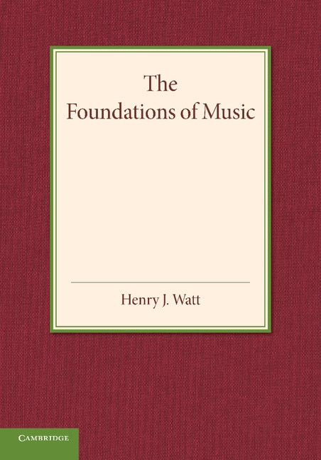 Front cover_The Foundations Of Music