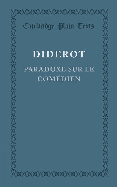 Couverture_Paradoxe sur le Comedien