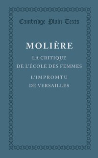 Couverture_La Critique De L'école Des Femmes