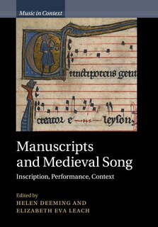 Couverture_Manuscripts And Medieval Song