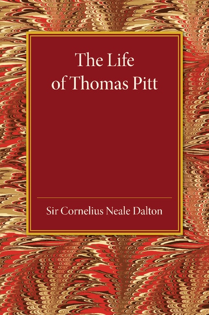 Front cover_The Life Of Thomas Pitt