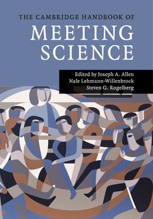Couverture_The Cambridge Handbook Of Meeting Science