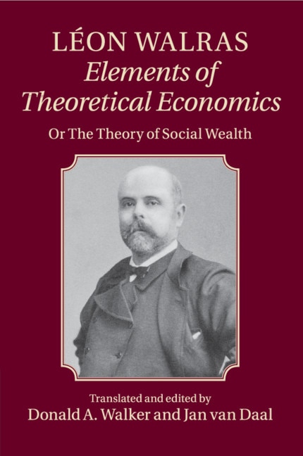 Front cover_Léon Walras: Elements Of Theoretical Economics