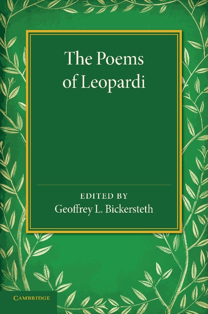 Front cover_The Poems Of Leopardi