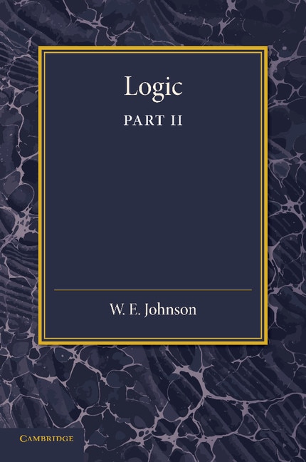 Front cover_Logic, Part 2, Demonstrative Inference: Deductive And Inductive