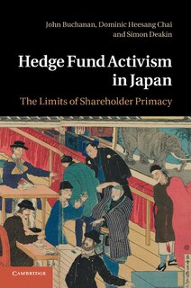 Front cover_Hedge Fund Activism In Japan