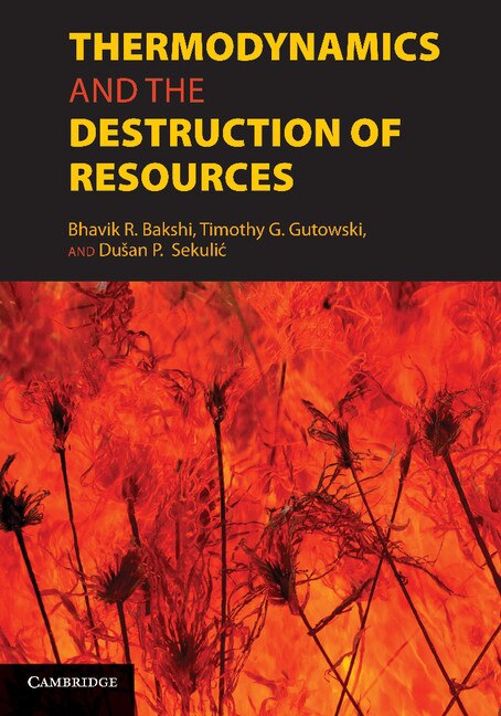 Front cover_Thermodynamics And The Destruction Of Resources