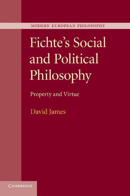 Front cover_Fichte's Social And Political Philosophy