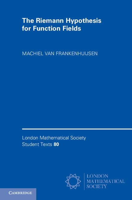 Front cover_The Riemann Hypothesis For Function Fields