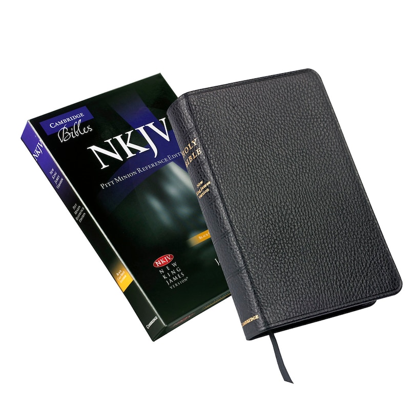 Front cover_Nkjv Pitt Minion Reference Bible, Black Calf Split Leather, Red-letter Text, Nk444:xr