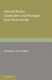 Front cover_Samuel Butler: Characters and Passages from Note-Books
