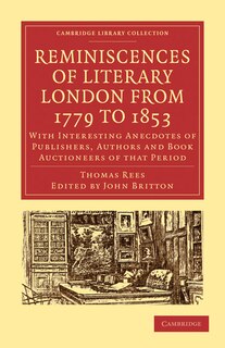 Front cover_Reminiscences of Literary London from 1779 to 1853