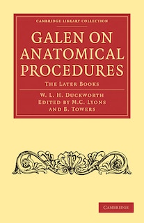 Front cover_Galen on Anatomical Procedures