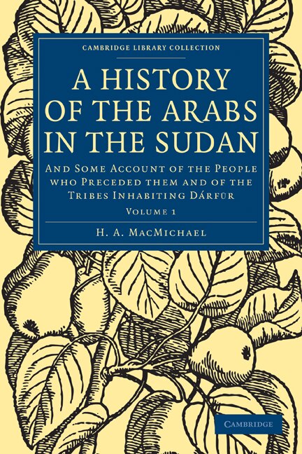 Front cover_A History of the Arabs in the Sudan