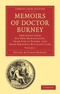 Couverture_Memoirs of Doctor Burney
