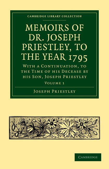 Front cover_Memoirs of Dr. Joseph Priestley
