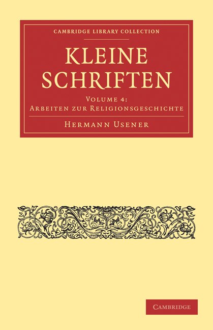 Front cover_Kleine Schriften