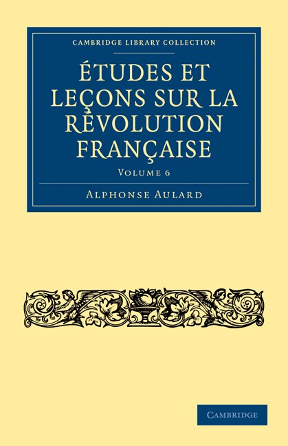 Front cover_Études Et Leçons Sur La Révolution Française