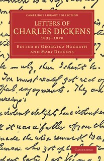 Front cover_Letters of Charles Dickens