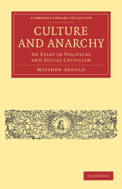 Front cover_Culture and Anarchy