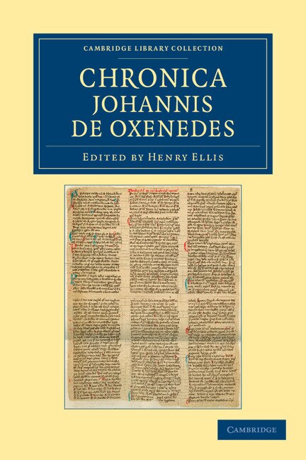 Couverture_Chronica Johannis de Oxenedes