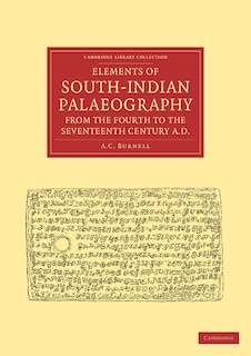 Couverture_Elements of South-Indian Palaeography, from the Fourth to the Seventeenth Century, AD