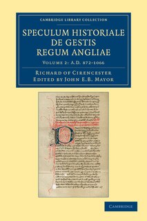Front cover_Ricardi de Cirencestria speculum historiale de gestis regum Angliae