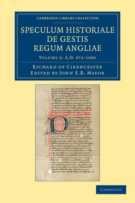 Front cover_Ricardi de Cirencestria speculum historiale de gestis regum Angliae