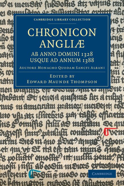 Front cover_Chronicon Angliæ, Ab Anno Domini 1328 Usque Ad Annum 1388