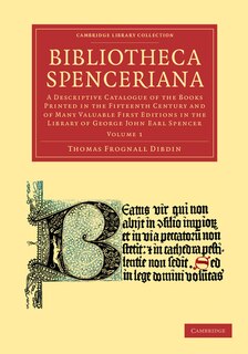 Couverture_Bibliotheca Spenceriana
