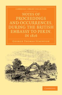 Front cover_Notes of Proceedings and Occurrences, during the British Embassy to Pekin, in 1816