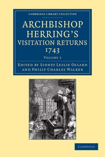 Couverture_Archbishop Herring's Visitation Returns, 1743