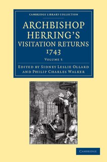Front cover_Archbishop Herring's Visitation Returns, 1743