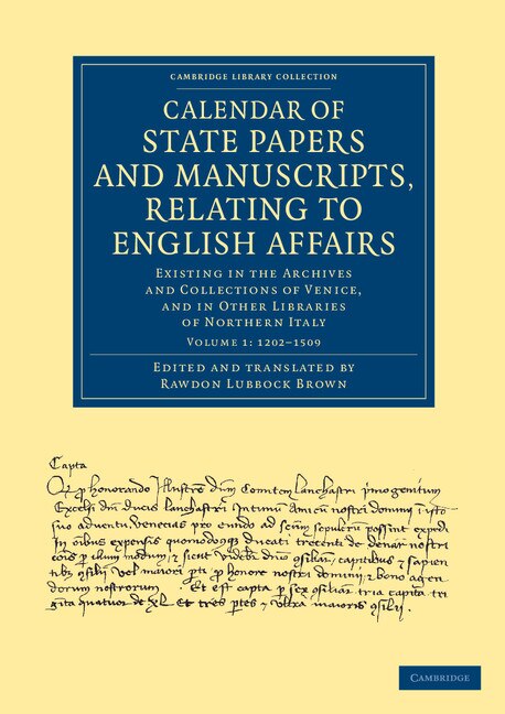 Front cover_Calendar of State Papers and Manuscripts, Relating to English Affairs