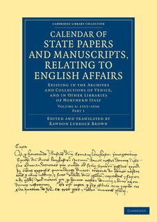 Front cover_Calendar of State Papers and Manuscripts, Relating to English Affairs