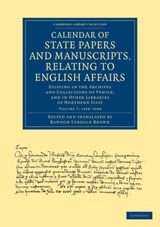 Couverture_Calendar of State Papers and Manuscripts, Relating to English Affairs