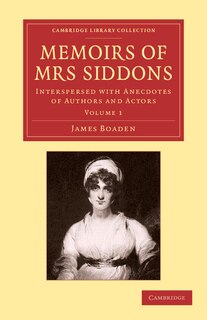 Couverture_Memoirs of Mrs Siddons