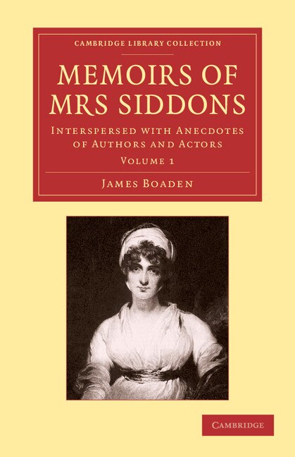 Couverture_Memoirs of Mrs Siddons