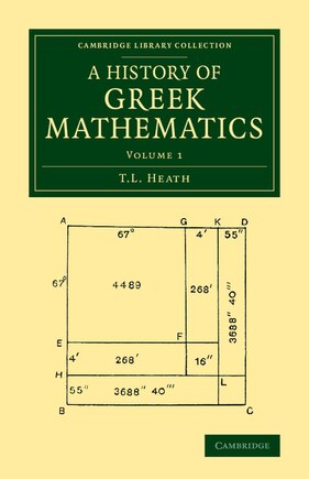 A History Of Greek Mathematics: Volume 1