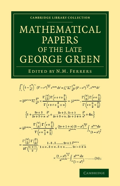 Front cover_Mathematical Papers Of The Late George Green