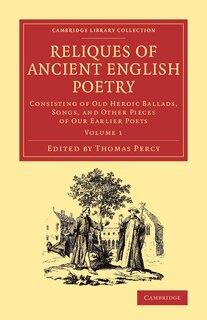 Couverture_Reliques Of Ancient English Poetry