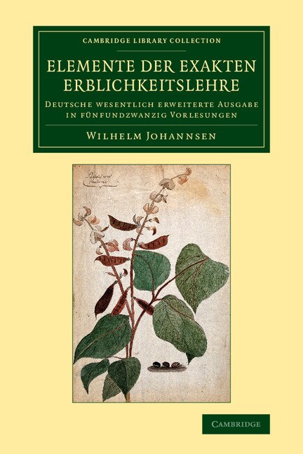 Front cover_Elemente Der Exakten Erblichkeitslehre