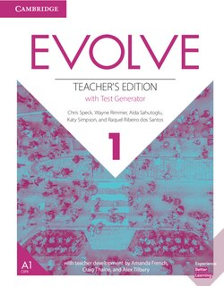 Front cover_Evolve Level 1 Teacher's Edition With Test Generator