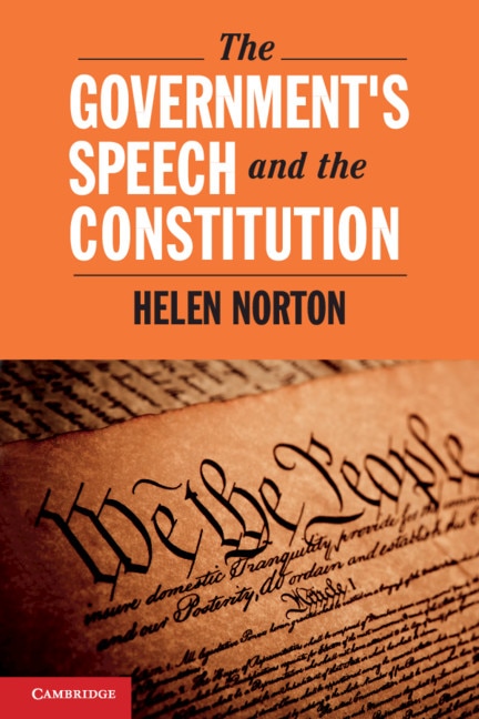 Couverture_The Government's Speech And The Constitution
