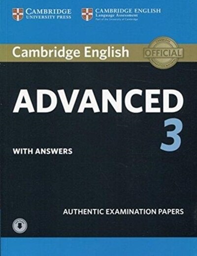 Front cover_Cambridge English Advanced 3 Student's Book With Answers With Audio