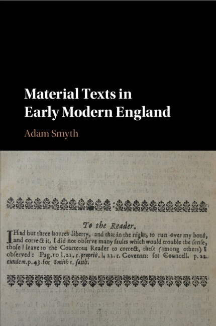 Front cover_Material Texts In Early Modern England