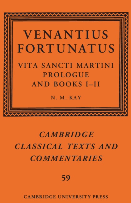 Front cover_Venantius Fortunatus: Vita Sancti MartiniPrologue and Books I–II