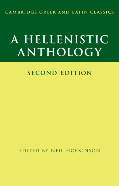 Front cover_A Hellenistic Anthology