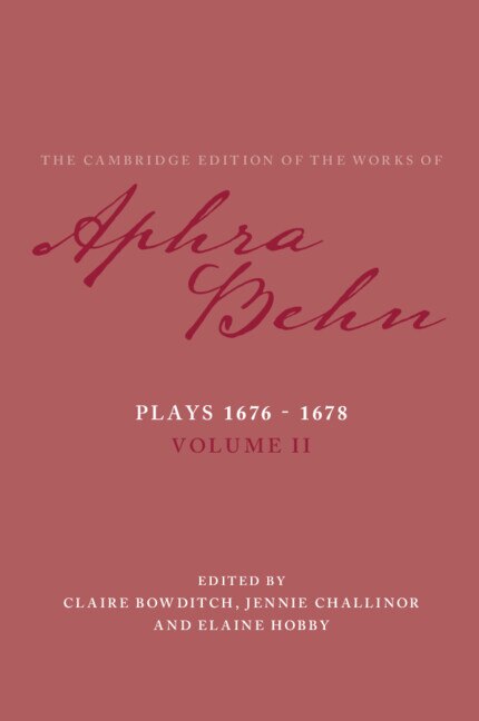 Front cover_Plays 1676–1678: Volume 2, Plays 1676–1678
